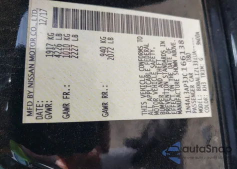 2018 Nissan Altima 2.5 Sv from USA, damaged, VIN 1N4AL3AP3JC166138